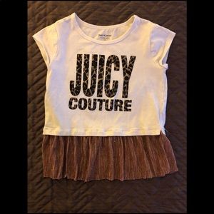 Girls Juicy Couture Fringe Tee S/7